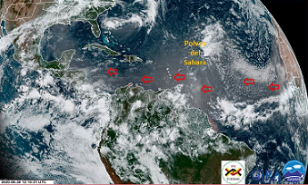 POSIBLE NUEVAS NUBES DE POLVO DEL SAHARA