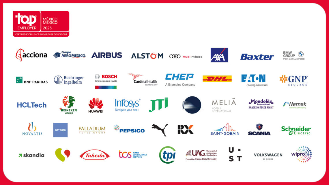 EMPRESAS EN MÉXICO RECIBEN CERTIFICACIÓN TOP EMPLOYERS 2023 EMPRESAS EN MÉXICO RECIBEN CERTIFICACIÓN TOP EMPLOYERS 2023