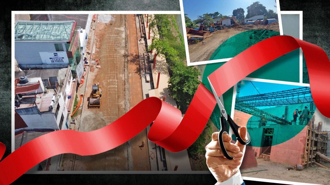 AMLO INAUGURÓ OBRA QUE LOS AMIGOS DE SU HIJO DEJARON INCONCLUSA