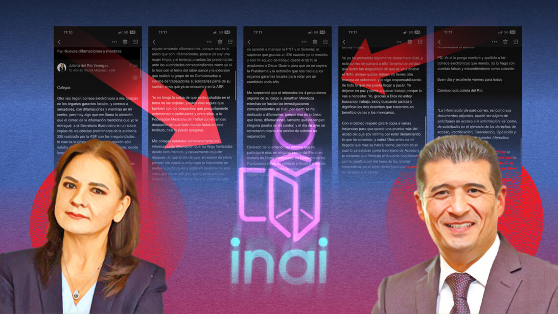 CRUZAN ACUSACIONES POR CASO DE EXTORSIÓN CON SUELDOS EN EL INAI
