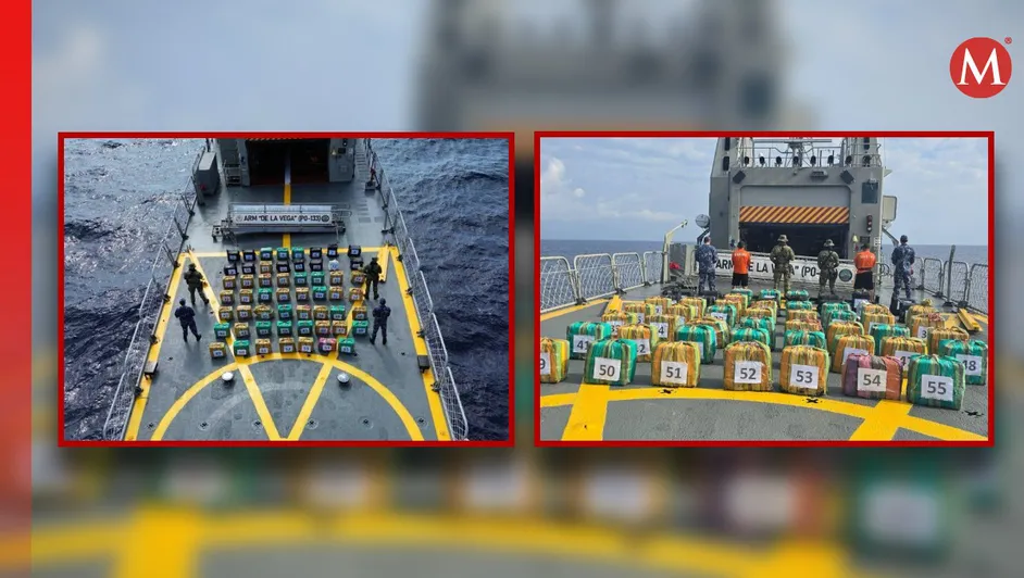 ASEGURAN EN LA MAR CERCA DE DOS TONELADAS DE PRESUNTA COCAÍNA, FRENTE A LAS COSTAS DE CHIAPAS