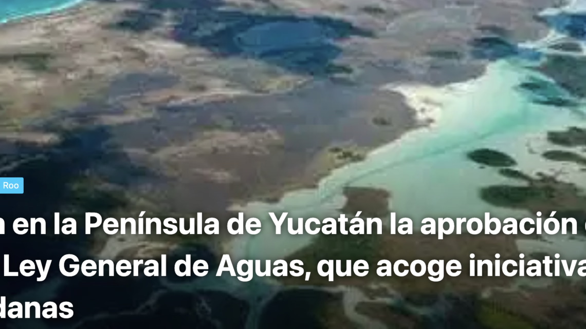 URGE LEY NACIONAL QUE ESTABLEZCA EL AGUA COMO DERECHO HUMANO BÁSICO