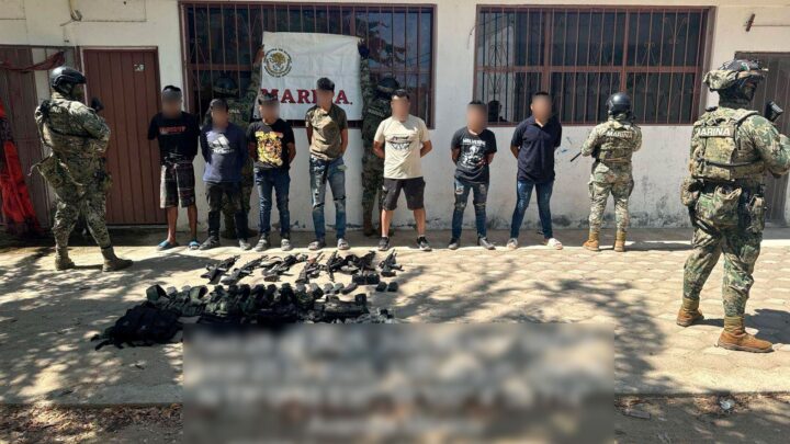 DETIENEN A SIETE PRESUNTOS DELINCUENTES EN COYUCA DE BENÍTEZ, GUERRERO