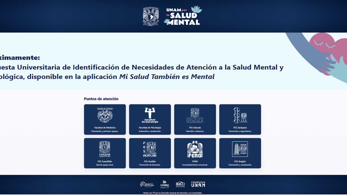 DESDE HOY LA ENCUESTA PARA LA ATENCIÓN A LA SALUD MENTAL, EN SUS ESTUDIANTES
