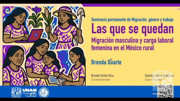 MIGRACIÓN MASCULINA INTENSIFICA CARGA LABORAL DE LAS MUJERES