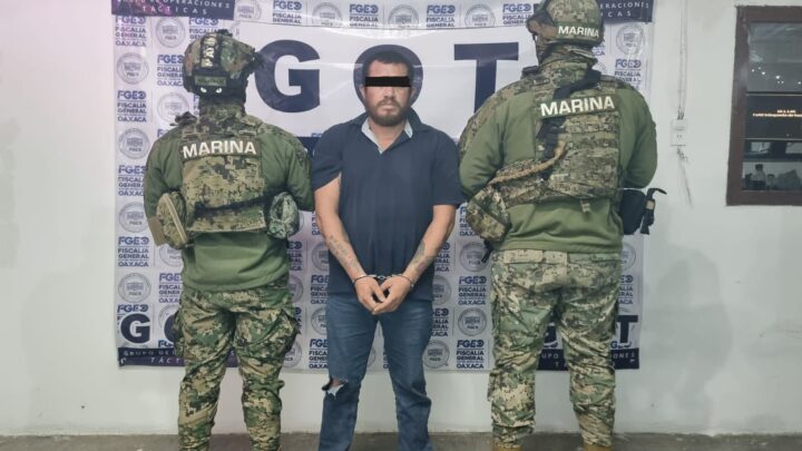 DETENIDO EN OAXACA, ALEXIS “N”, PRESUNTO JEFE DE PLAZA