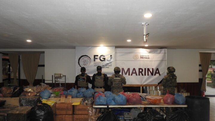 ASEGURAMIENTO DE PRESUNTA MARIHUANA EN TAMAULIPAS